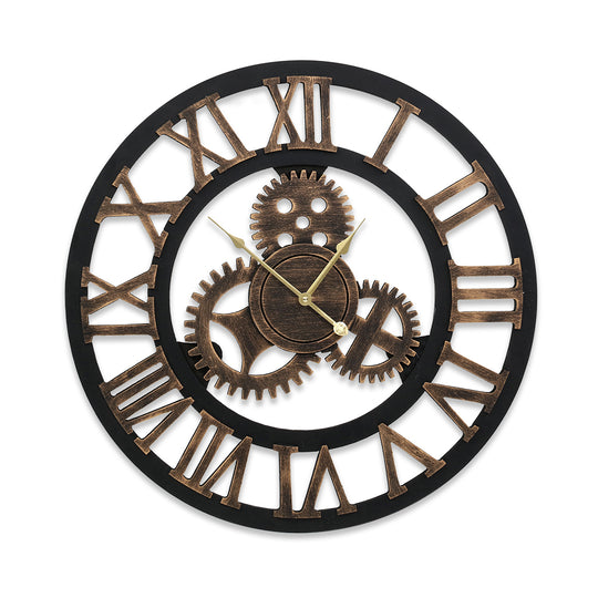 Wall Clock Modern Large 3D Vintage Luxury Clock Enduring Home Office Decor - Delldesign Living - Home & Garden > DIY - free-shipping