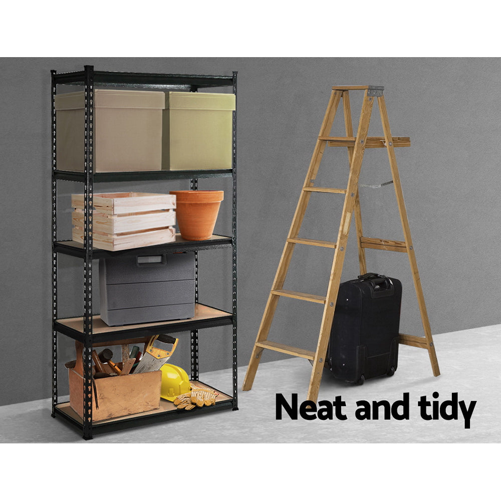 Giantz 1.5M Warehouse Racking Rack Storage Shelf Organiser Industrial Shelving Garage Kitchen Store Shelves Steel - Delldesign Living - Home & Garden > Storage - free-shipping