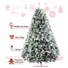 Jingle Jollys Christmas Tree 1.8M 6FT Xmas Decorations Great Snowy Green - Delldesign Living - Occasions > Christmas - free-shipping
