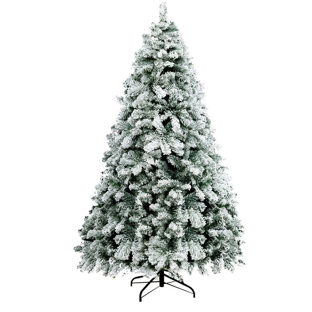 Jingle Jollys Snowy Christmas Tree 2.1M 7FT Xmas Decorations 859 Tips - Delldesign Living - Occasions > Christmas - free-shipping