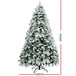 Jingle Jollys Snowy Christmas Tree 2.1M 7FT Xmas Decorations 859 Tips - Delldesign Living - Occasions > Christmas - free-shipping